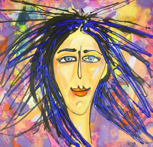 2013, windsbraut, 60x60